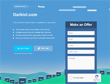 Tablet Screenshot of darkist.com